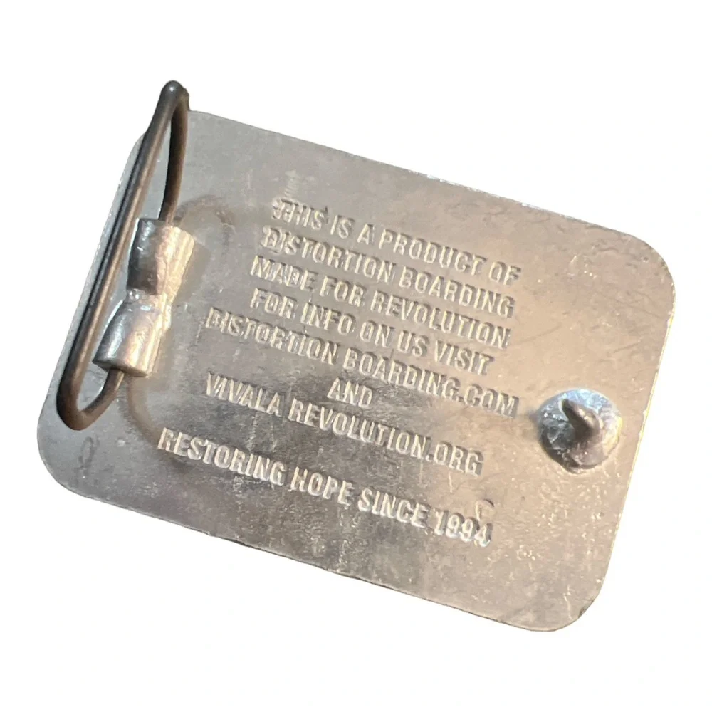 Y2K Vintage Religion Kills Metal Belt Buckle, by Distortion Boarding, Unisex‎